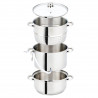 Klausberg KB 9032 Juicer, 28 cm, 8 liters, 4 pieces, Induction, Stainless Steel