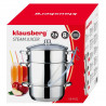 Klausberg KB 9032 Juicer, 28 cm, 8 liters, 4 pieces, Induction, Stainless Steel