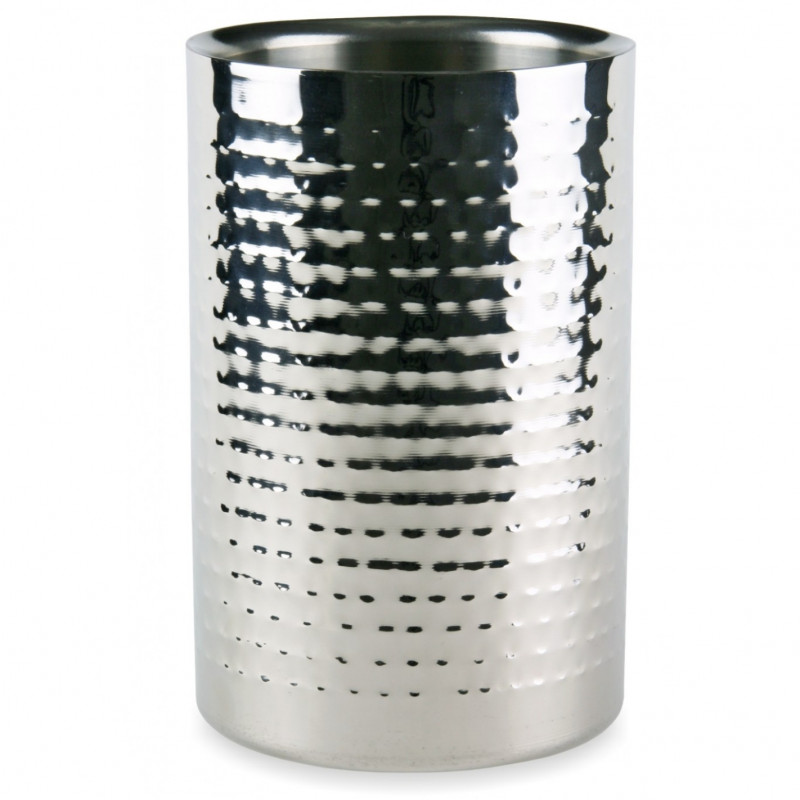 Δοχείο ψύξης κρασιού Kinghoff KH 1504, 18×12 εκ., Διπλή μόνωση, Ανοξείδωτο ατσάλι, Ασημί