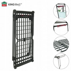 Сушилник за дрехи Kinghoff KH 2045, 30 м, До 25 кг, Сгъваем, Стомана, Черен