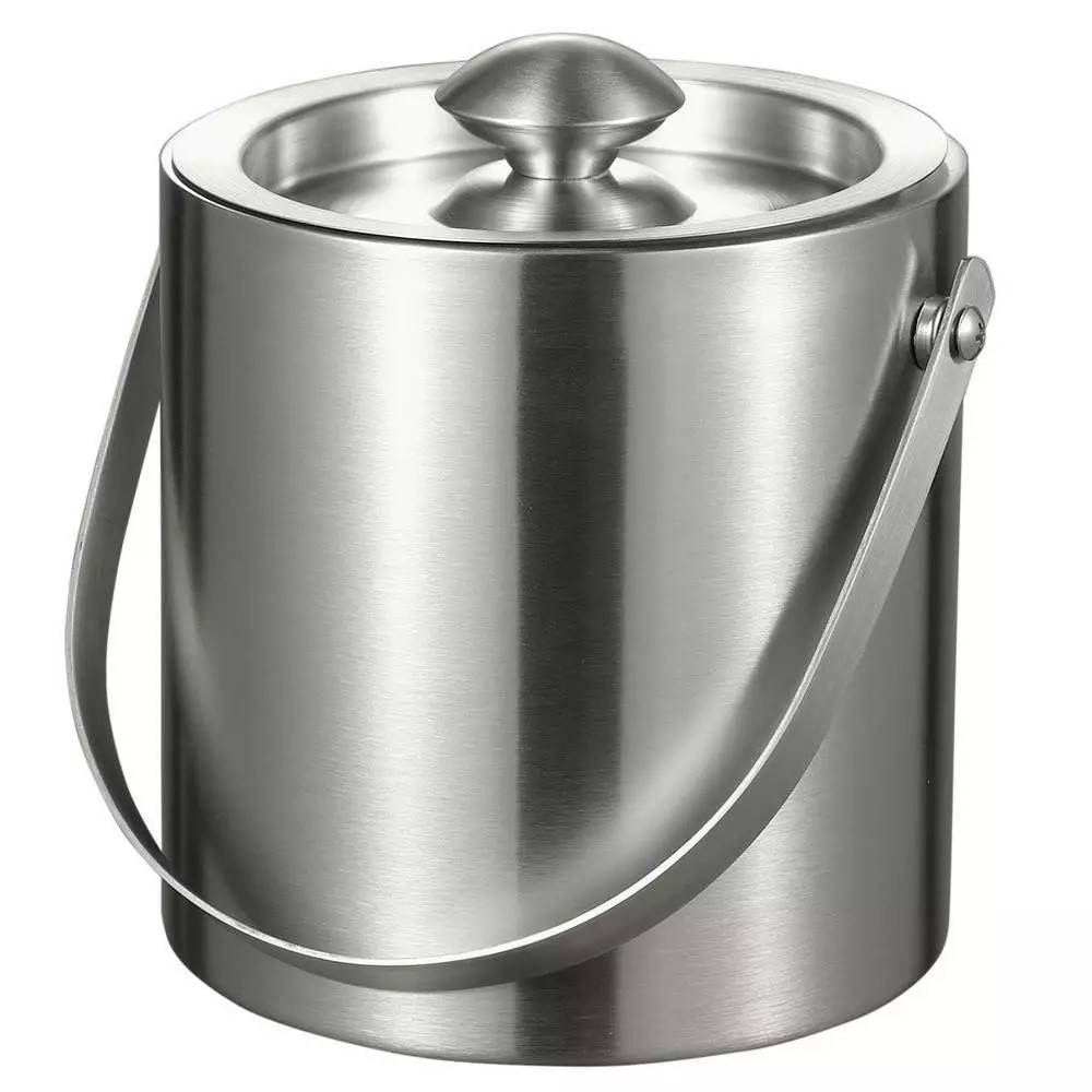 Formă de înghețată Kinghoff KH 1243, 1,5 l, Ø15 cm, perete dublu, mâner pentru transport ușor, oțel inoxidabil