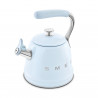 Βραστήρας με σφυρίχτρα Smeg CKLW2001PB, 2,3 λίτρα, επαγωγή, λαβή που δεν ζεσταίνεται, ανοξείδωτο, παστέλ μπλε