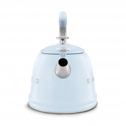 Свирещ чайник Smeg CKLW2001PB,  2.3 л, Индукция, Ненагряваща се дръжка, Стомана, Пастелно син