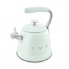 Smeg CKLW2001PG sípoló vízforraló, 2,3 l, indukciós, hőálló fogantyú, acél, pasztellzöld
