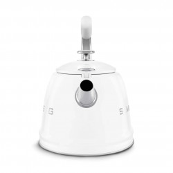 Smeg CKLW2001WH sípoló vízforraló, 2,3 l, indukciós, hőálló fogantyú, acél, fehér