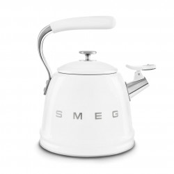 Βραστήρας με σφυρίχτρα Smeg CKLW2001WH, 2,3 λίτρα, επαγωγή, λαβή που δεν ζεσταίνεται, ανοξείδωτο, λευκό