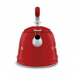 Ceainic cu fluier Smeg CKLW2001RD, 2,3 l, Inducție, Mâner care nu se încălzește, Oțel, Roșu