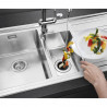 Мелница за хранителни отпадъци/Прасе Smeg KITFD075, 375 W, 0.75 HP, За мивки със сифон 9 см, Антикорозионна защита, Черен/Инокс
