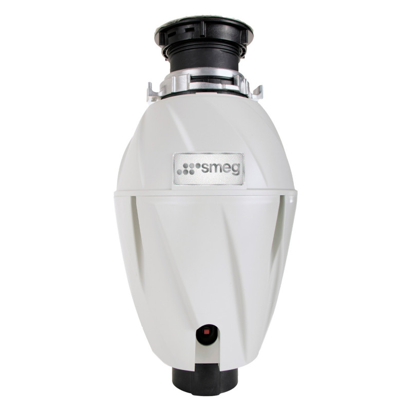 Мелница за хранителни отпадъци/Прасе Smeg KITFD100, 375 W, 1 HP, За мивки със сифон 9 см, Антикорозионна защита, Черен/Инокс