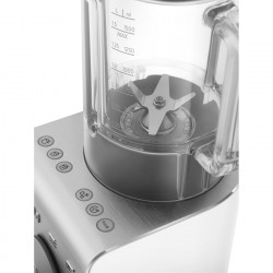 Smeg Collezione BLC02WHMEU Blender, 1400W, 1.5 L, 22,000 rpm, 5 programs, 9 speeds, Ice Crushing, Stainless Steel, White/Stainless Steel