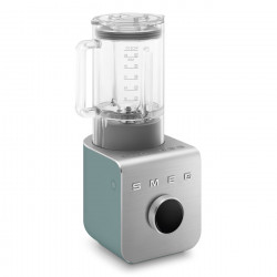 Блендер Smeg Collezione BLC02EGMEU, 1400W, 1.5 л, 22000 об/мин, 5 програми, 9 скорости, Трошене на лед, Неръждаема стомана, Изумрудено зелен/Инокс
