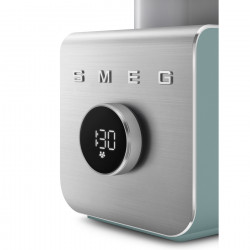 Blender Smeg Collezione BLC02EGMEU, 1400 W, 1,5 l, 22 000 rpm, 5 programe, 9 viteze, Măcinare gheață, Oțel inoxidabil, Verde smarald/Inox