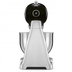 Μίξερ Smeg SMF04BLEU, 800 W, 4,8 λίτρα, 10 ταχύτητες, Λειτουργία ομαλής εκκίνησης, Αντιολισθητικά πόδια, Μαύρο/Ανοξείδωτο