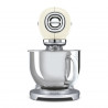 Μίξερ Smeg SMF04CREU, 800 W, 4,8 λίτρα, 10 ταχύτητες, Λειτουργία ομαλής εκκίνησης, Αντιολισθητικά πόδια, Κρεμ/Ανοξείδωτο