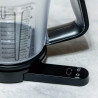 Cântar de bucătărie cu cană gradată Kinghoff KH 1829, 1,5 l, până la 5 kg, TARA, oprire automată, negru