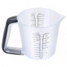 Kinghoff KH 1829 konyhai mérleg mérőedénnyel, 1,5 l, 5 kg-ig, TARA, automatikus kikapcsolás, fekete