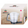 Kinghoff KH 1829 konyhai mérleg mérőedénnyel, 1,5 l, 5 kg-ig, TARA, automatikus kikapcsolás, fekete