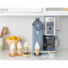Ninja CREAMi Scoop & Swirl™ NC702EU 13-in-1 fagylaltkészítő, 800 W, 13 program, 3 fokozatú tölcsérkar, CreamiFit, Creamify, 2 db 473 ml-es tál, Személyre szabás, Kék/Szürke