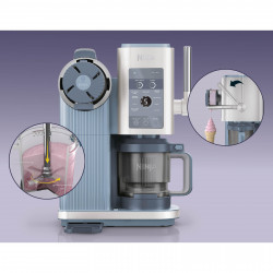 Машина за сладолед 13-в-1 Ninja CREAMi Scoop & Swirl™ NC702EU, 800W, 13 програми, 3-степенен лост за фунийки, CreamiFit, Creamify, 2 купички 473 мл, Персонализация, Син/Сив