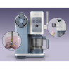 Mașină de înghețată 13-în-1 Ninja CREAMi Scoop & Swirl™ NC702EU, 800 W, 13 programe, manetă cu 3 poziții pentru cornetele de înghețată, CreamiFit, Creamify, 2 cupe de 473 ml, Personalizare, Albastru/Gri