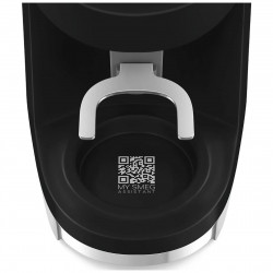 Smeg CGF03BLEU kávédaráló, 150 W, 240 g, forgó- és reteszelő rendszer, kézi üzemmód, fekete