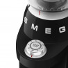 Smeg CGF03BLEU kávédaráló, 150 W, 240 g, forgó- és reteszelő rendszer, kézi üzemmód, fekete