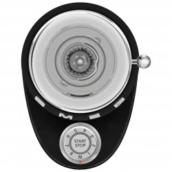 Rasnita de cafea Smeg CGF03BLEU, 150 W, 240 g, Sistem de rotire si blocare, Functie manuala, Negru