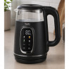 Ηλεκτρικός βραστήρας Oliver Voltz OV51230AF, 2200 W, 1,7 λίτρα, 4 λειτουργίες, 13 ρυθμίσεις θερμοκρασίας, οθόνη LCD, χειριστήρια αφής, μαύρο/ασημί
