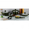 Swiss Haus SH-GPC3020G Cookware Set, 20 pcs, Sapphire Ceramic Coating, PFAS-Free, Oven-Safe up to 220°C, Induction Compatible, Green