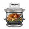 Ninja CRISPi Pro AS101EULG Hot Air Fryer, 2050W, 2.3 + 5.7 L, 26–240°C, Max Crisp, Ceramic Plates, PFAS-Free, Gray/White