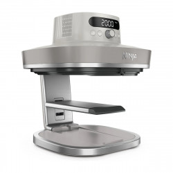 Фритюрник с горещ въздух Ninja CRISPi Pro AS101EULG, 2050W, 2.3 + 5.7 л, 26-240°C, Max Crisp, Керамични плочи, Без PFAS, Сив/Бял