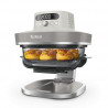 Фритюрник с горещ въздух Ninja CRISPi Pro AS101EULG, 2050W, 2.3 + 5.7 л, 26-240°C, Max Crisp, Керамични плочи, Без PFAS, Сив/Бял