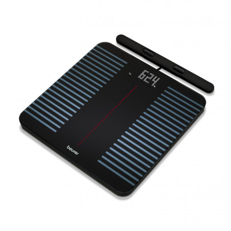 Beurer BF 990 Scale, Up to 180 kg, 15 Functions, Up to 8 Users, LCD, Bluetooth, Wi-Fi, Automatic User Recognition, Black