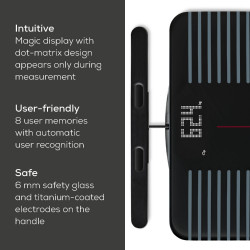 Beurer BF 990 Scale, Up to 180 kg, 15 Functions, Up to 8 Users, LCD, Bluetooth, Wi-Fi, Automatic User Recognition, Black