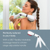 Beurer MG 44 Massager, 6 W, Infrared Heating, 2 Speed Settings, Adjustable Handle, White