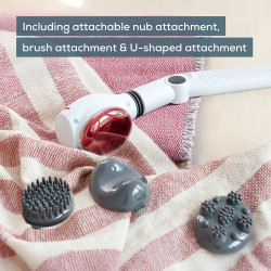 Beurer MG 44 Massager, 6 W, Infrared Heating, 2 Speed Settings, Adjustable Handle, White