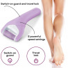 Beurer MP 59 Electric Foot File, 2 speeds, 2 attachments, Auto Shut-Off, Up to 3 hours of battery life, Purple