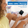 Beurer EM 56 3-in-1 masszírozó, 22 program, 50 fokozat, TENS/EMS, LCD, elektrosztimulátor, fehér/fekete
