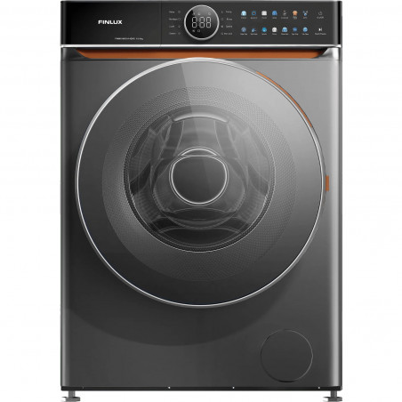Finlux FWM10HIGH14END Washing Machine, Class A, 14 programs, 10 kg, 1,400 rpm, Dual Inverter, Drum with Natural Stone Texture, Antibacterial Gasket, Soak Cycle, Stainless Steel
