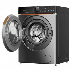 Finlux FWM10HIGH14END Washing Machine, Class A, 14 programs, 10 kg, 1,400 rpm, Dual Inverter, Drum with Natural Stone Texture, Antibacterial Gasket, Soak Cycle, Stainless Steel