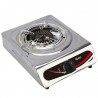 Aragaz Rosberg Oliver Voltz OV51454B, 3.45 kWh, 30 mbar, 1 arzator, Suport fonta, Inox