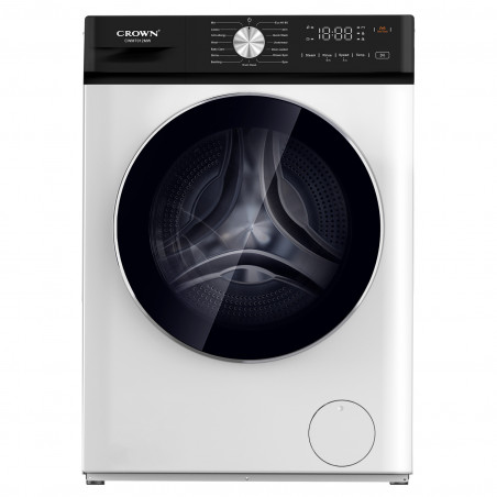 Crown CWM7012MW Washing Machine, Class A, 7 kg, 16 Programs, 1,200 rpm, Delayed Start, Child Lock, White