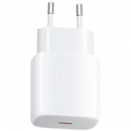Зарядно устройство Xiaomi Fast Charging (Type-C) EU MDY-20-EG, 20W, PD, QC, Множество защити, Огнеустойчив корпус, Бял
