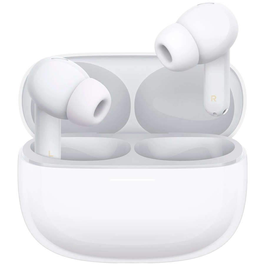 Casti wireless Xiaomi Redmi Buds 8 Pro M2535E1 Cloud White, 8 ore, Bluetooth 5.4, IP54, ANC pana la 55 dB, Reducere a zgomotului cu AI, Hi-Res Audio/L