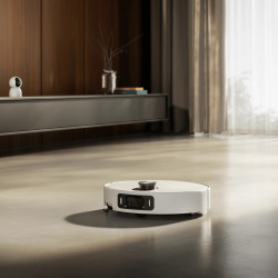 Xiaomi Robot Vacuum 5 Pro EU OV21GL Robot Vacuum, 55W, 20,000 Pa, 140 min, AI 5 MP triple camera and recognition, Automatic washing and drying station, Retractable dToF navigation, Water 80°C, White