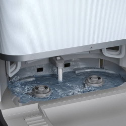 Xiaomi Robot Vacuum 5 Pro EU OV21GL robotporszívó, 55 W, 20 000 Pa, 140 perc, 5 MP-es hármas kamera és AI-felismerés, automatikus tisztító- és szárítóállomás, rejtett dToF navigáció, 80 °C-os víz, fehér