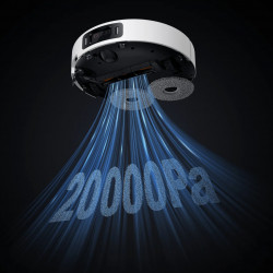 Xiaomi Robot Vacuum 5 Pro EU OV21GL robotporszívó, 55 W, 20 000 Pa, 140 perc, 5 MP-es hármas kamera és AI-felismerés, automatikus tisztító- és szárítóállomás, rejtett dToF navigáció, 80 °C-os víz, fehér