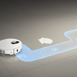 Xiaomi Robot Vacuum 5 Pro EU OV21GL Robot Vacuum, 55W, 20,000 Pa, 140 min, AI 5 MP triple camera and recognition, Automatic washing and drying station, Retractable dToF navigation, Water 80°C, White