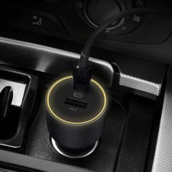 Xiaomi Mi BHR6814GL Car Charger, 67W, 2 Charging Ports, LED Indicator, Black