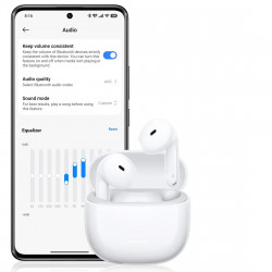 Xiaomi Redmi Buds 8 Active M2537E1 fülhallgató, 7 óra, Bluetooth 5.4, IP54, titánmembrános hangszóró, AI zajszűrés, gyors töltés, kék